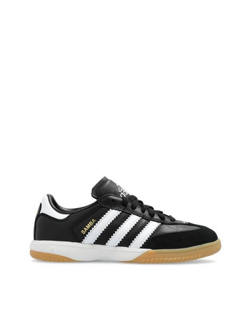 Samba MN Leather Low-Top Sneakers Black - ADIDAS - BALAAN 1