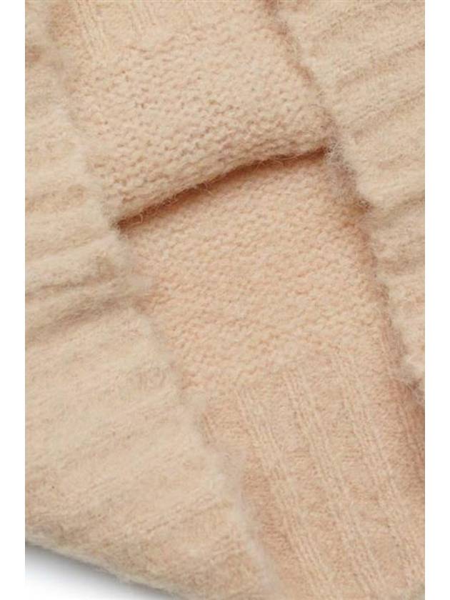 Brushed Alpaca Turtleneck Ivory - AMI - BALAAN 6