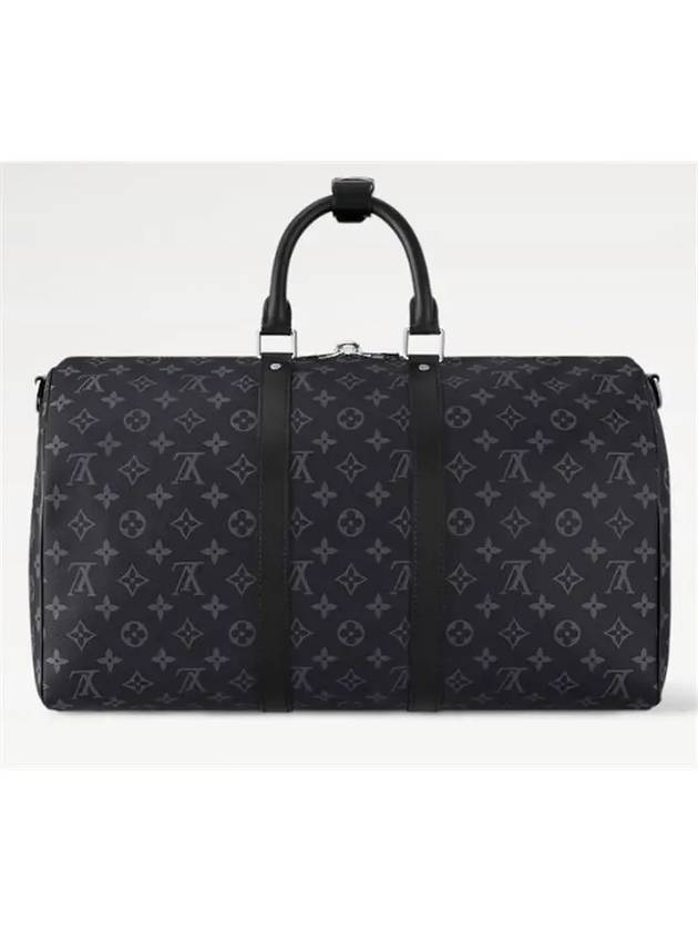 Keepall 45 Bandouliere Monogram Eclipse Duffel Bag Grey - LOUIS VUITTON - BALAAN 6