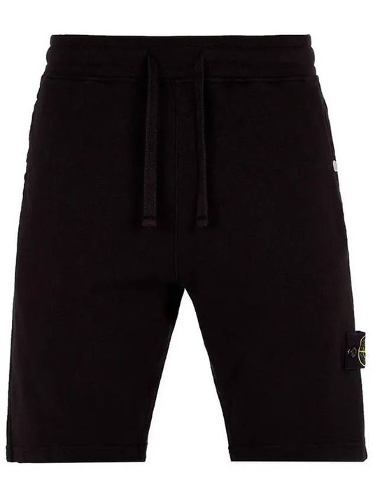 Wappen Patch Old Regular Fit Shorts Black - STONE ISLAND - BALAAN 2