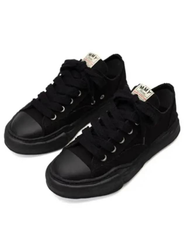 Peterson23 OG Sole Canvas Low Top Sneakers Black - MIHARA YASUHIRO - BALAAN 2