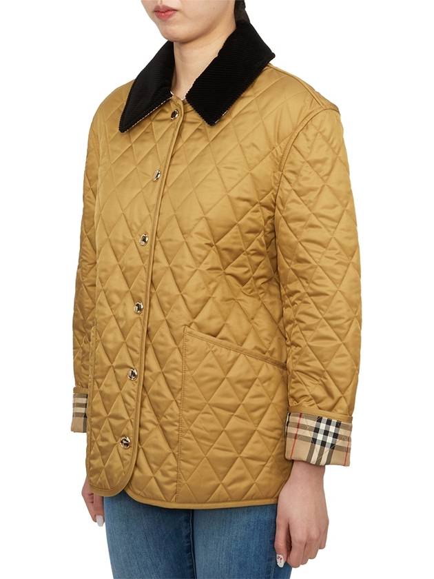 Dranefel Quilted Jacket Camel - BURBERRY - BALAAN 5