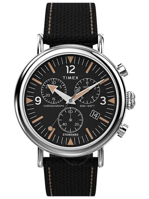 Timex Standard Chronograph Quartz Black Dial Men's Watch TW2V43700 - TIMEX - BALAAN 1