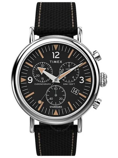 Timex Standard Chronograph Quartz Black Dial Men's Watch TW2V43700 - TIMEX - BALAAN 1