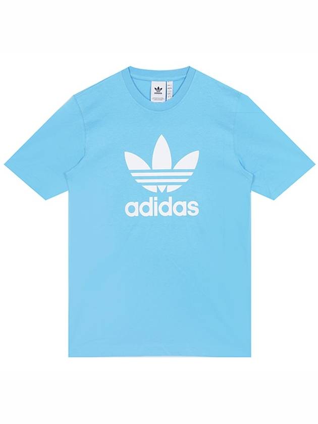 Trefoil Short Sleeve T-Shirt Semi Blue - ADIDAS - BALAAN 1