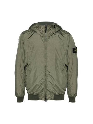 H71 811540823 v0059 Men s jacket bomber jumper hooded denim down padded vest MAN GREEN JACKETS - STONE ISLAND - BALAAN 1