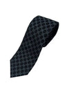 Monogram GG Logo Silk Tie Black - GUCCI - BALAAN 3