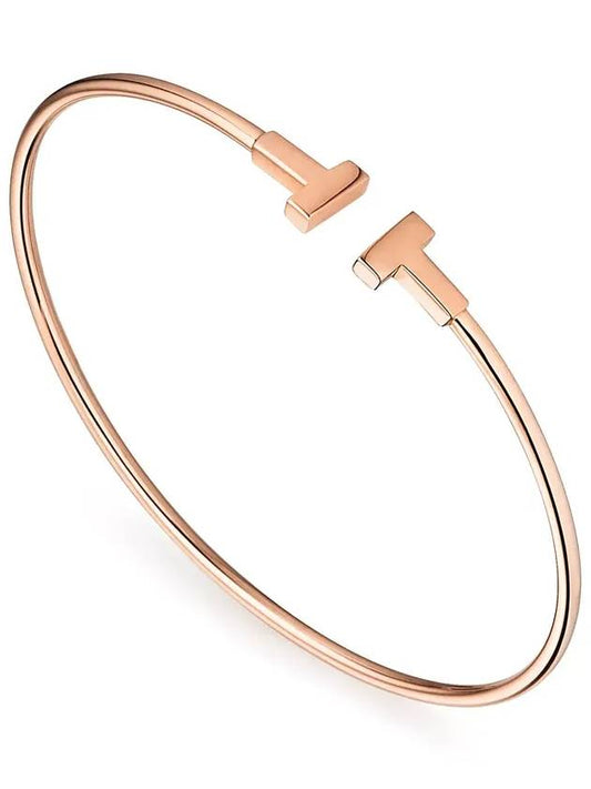 Narrow Wire Bracelet Rose Gold - TIFFANY & CO. - BALAAN 2