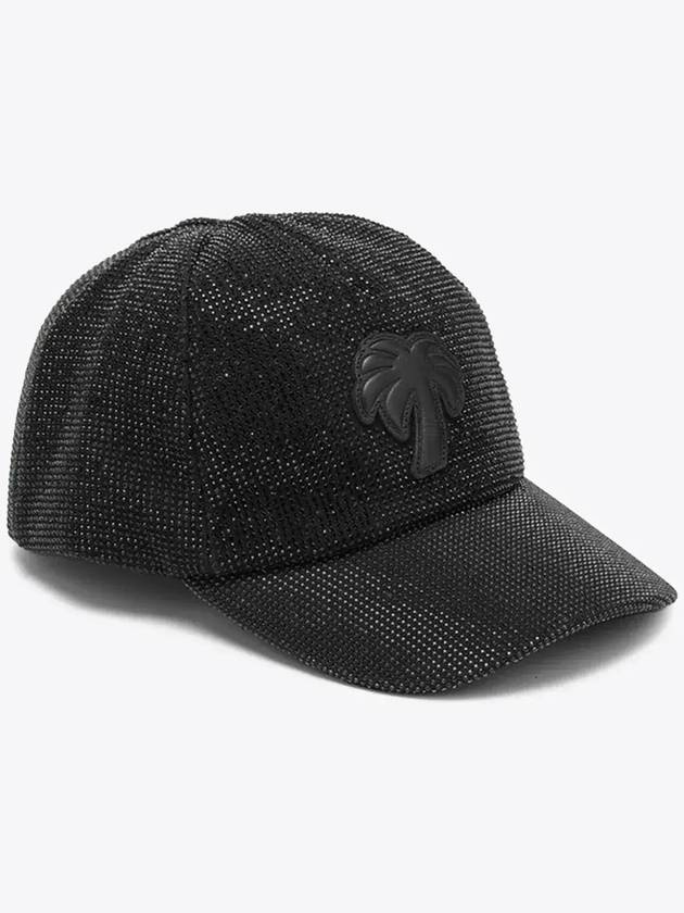 Big Palm Ball Cap Black - PALM ANGELS - BALAAN.