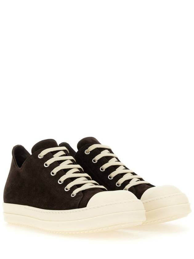 Rick Owens Low Leather Sneaker - RICK OWENS - BALAAN 2