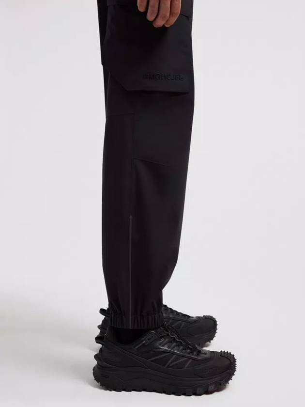 Grenoble Cargo Straight Pants Black - MONCLER - BALAAN 7