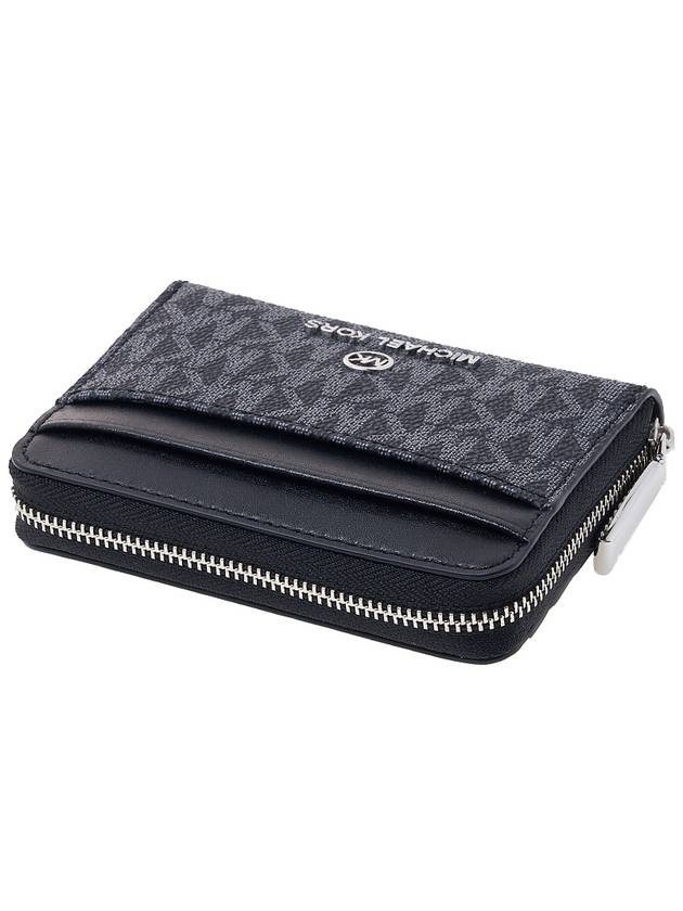 Jet Set Small Logo Card Wallet Black - MICHAEL KORS - BALAAN 5