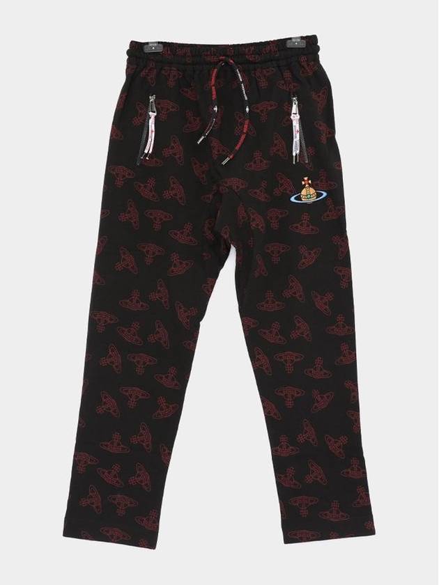 ORB Logo All-Over Track Pants Black - VIVIENNE WESTWOOD - BALAAN 1