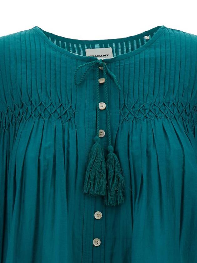 Blouse HT0372FAB1J17E 60ED Emerald - ISABEL MARANT ETOILE - BALAAN 4