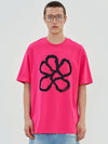Flower Logo Short Sleeve T-Shirt Pink - UNALLOYED - BALAAN 2