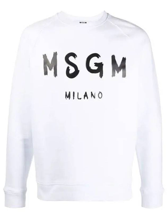 White Logo Sweatshirt 2940MM10420759901 - MSGM - BALAAN.