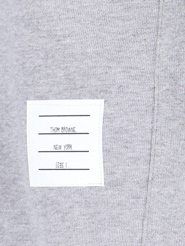 4 Bar Loopback Jersey Sweatshirt Light Grey - THOM BROWNE - BALAAN 6