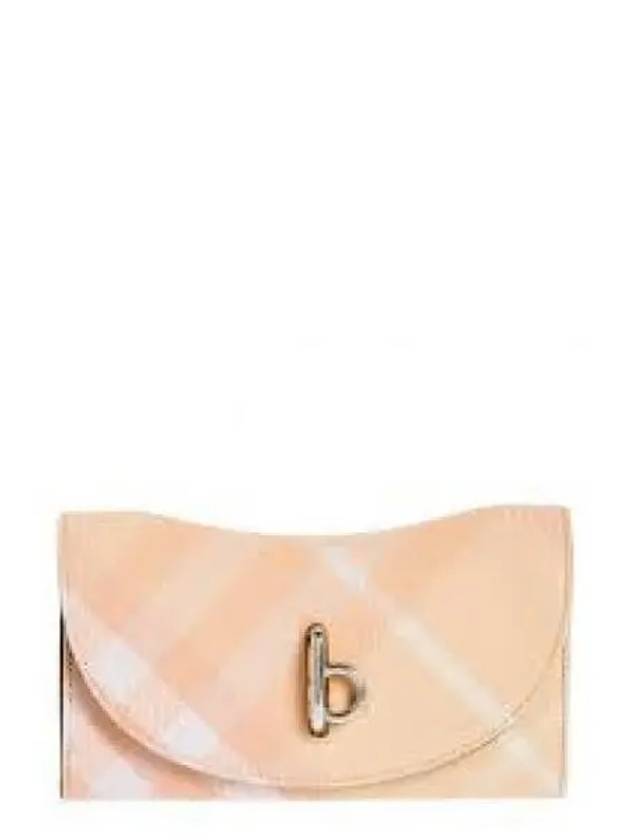 Rocking Check Medium Wallet Pink - BURBERRY - BALAAN 2