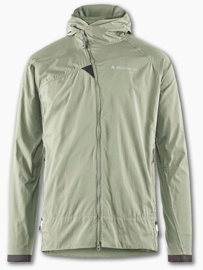 Men's Nal Hooded Windbreaker Swamp Green - KLATTERMUSEN - BALAAN 2