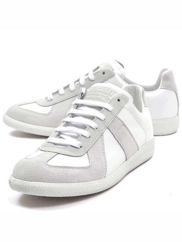 Men's Replica Leather Suede Low Top Sneakers White - MAISON MARGIELA - BALAAN 2