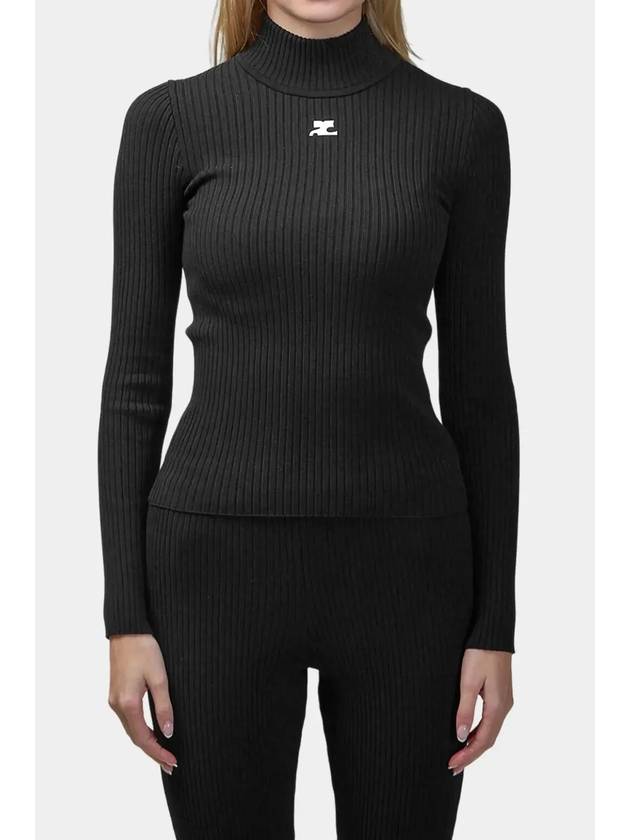 Reedition Turtle Neck Black - COURREGES - BALAAN 7