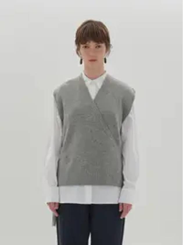 Buckle Knit Vest Grey - JUN BY JUN K - BALAAN 1