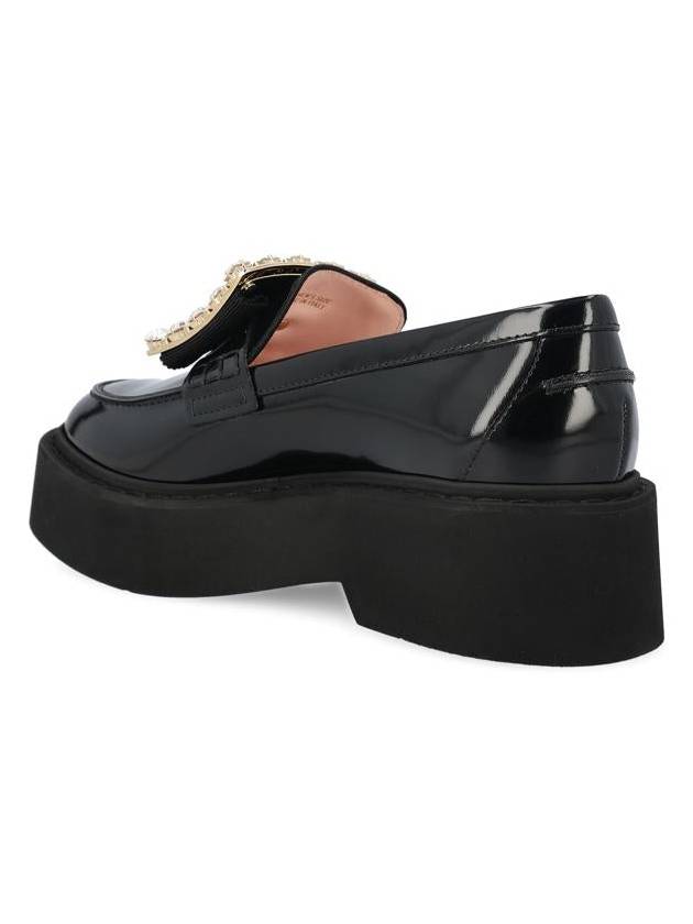 Viv' Rangers Leather Loafers Black - ROGER VIVIER - BALAAN 4