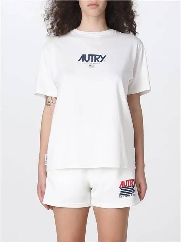 Iconic Logo Patch Short Sleeve T-Shirt White - AUTRY - BALAAN 6