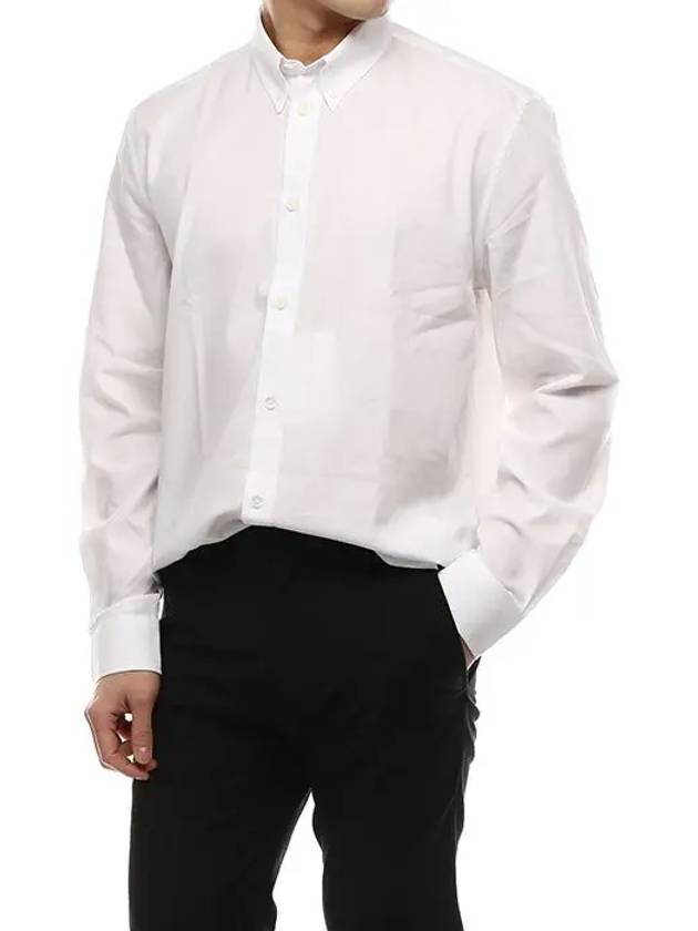 Back Logo Over Long Sleeve Shirt White - GIVENCHY - BALAAN 7