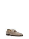 Tassel Detail Suede Loafers Beige - BRUNELLO CUCINELLI - BALAAN 3