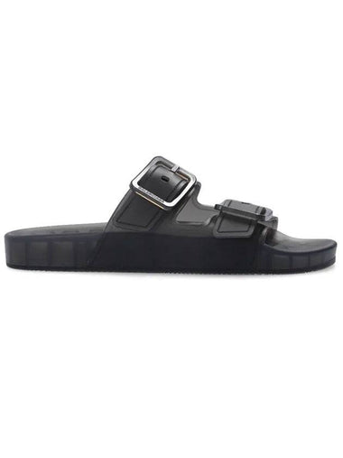 Mallorca Clear Rubber Slippers Black - BALENCIAGA - BALAAN 1