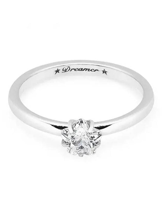 Celestial Sparkling Star Solitaire Ring Silver - PANDORA - BALAAN.