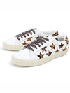 Star Patch Low Top Sneakers Black White - SAINT LAURENT - BALAAN 2