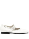 Casi Myra Leather Mary Jane Flat Shoes White - CAMPER - BALAAN 1