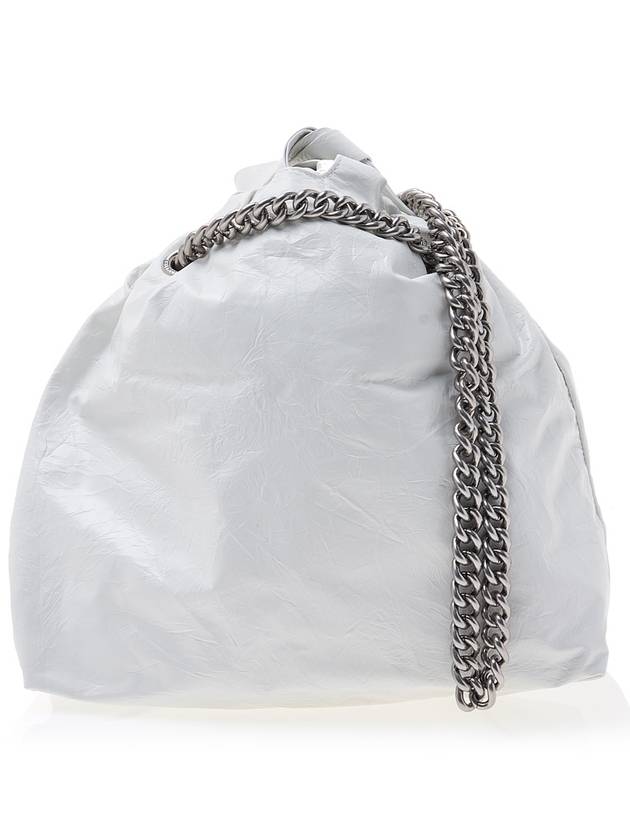 Women's Crush Small Tote Bag Optic White - BALENCIAGA - BALAAN 4