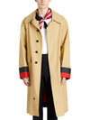 Collection TurnUp Bonded Cotton Seam Car Oversized Trench Coat Maccoat - BURBERRY - BALAAN 4