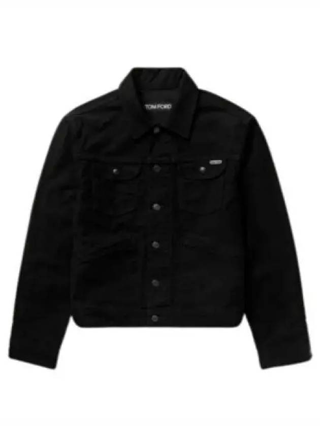 Trucker Jacket Black - TOM FORD - BALAAN 2