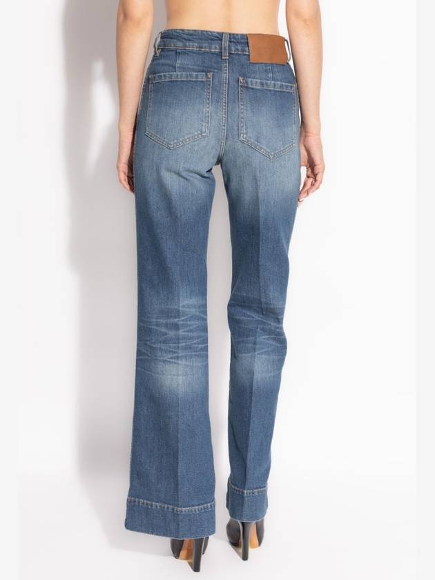 Victoria Beckham Jeans With Logo, Women's, Blue - VICTORIA BECKHAM - BALAAN 4