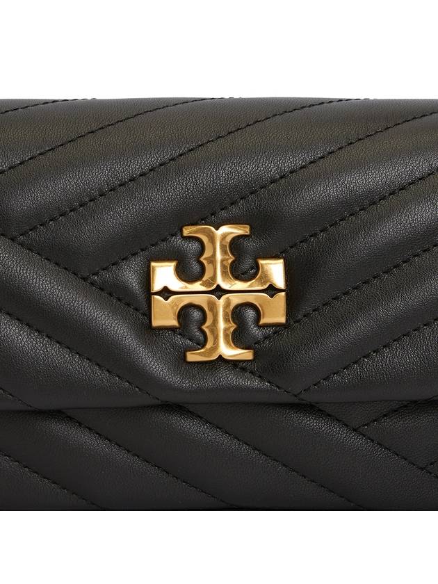 Kira Chevron Flap Small Shoulder Bag Black - TORY BURCH - BALAAN 9