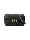 GG Marmont Matelasse Small Shoulder Bag Black - GUCCI - BALAAN 2