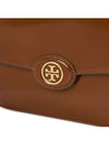 Robinson Spazzolato Convertible Logo Shoulder Bag Marone - TORY BURCH - BALAAN 8