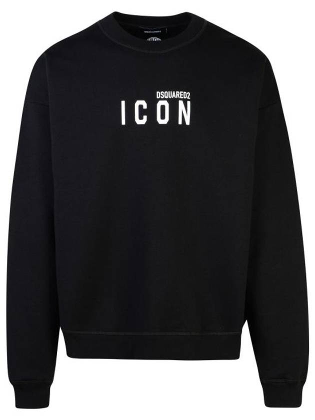 Logo Print Sweatshirt Black - DSQUARED2 - BALAAN 1