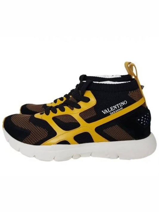 S0A57 GHB 18N midtop sneakers yellow - VALENTINO - BALAAN 2