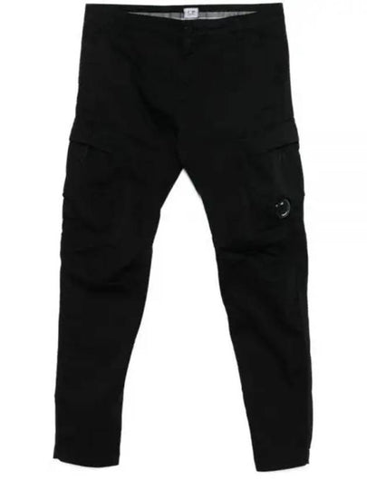 Stretch Sateen Ergonomic Cargo Pants Black - CP COMPANY - BALAAN 2