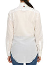 Round Collar Shirt White - THOM BROWNE - BALAAN 7