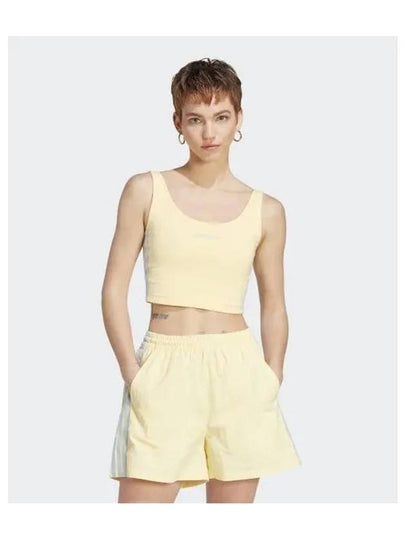 adidas Island Club Crop Tank Yellow IT8157 - ADIDAS - BALAAN 2