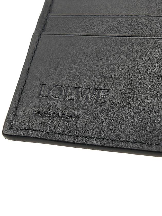 Texture Classic Calfskin Bifold Half Wallet Black - LOEWE - BALAAN 9