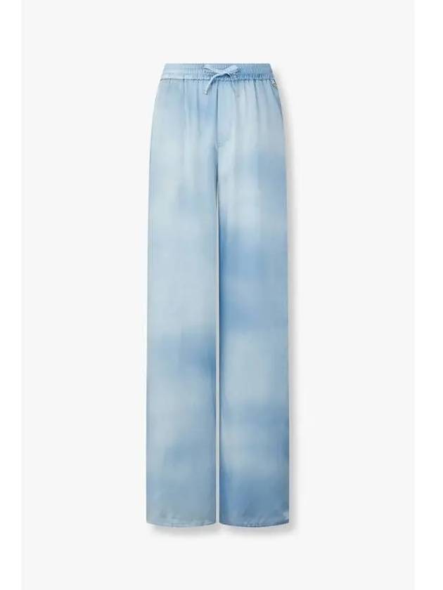 Women s Tie Dye Silk String Pants Blue - HERNO - BALAAN 1