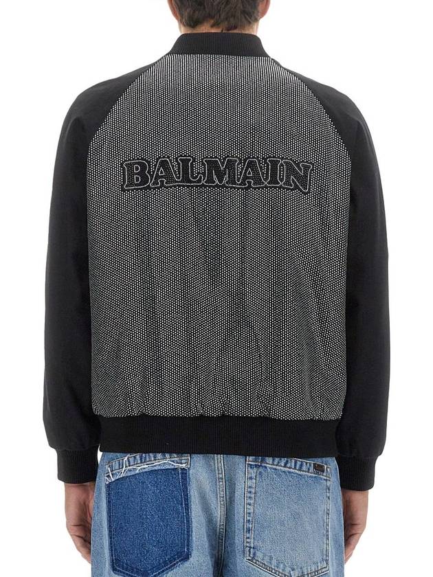 Balmain Bomber Jacket With Logo - BALMAIN - BALAAN 3