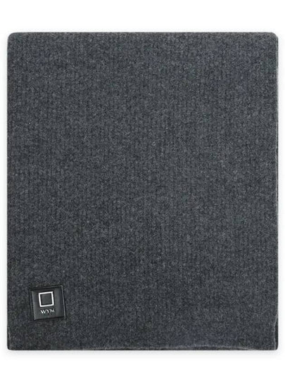 WYM Logo Wool Muffler Gray W243KN32535G - WOOYOUNGMI - BALAAN 2